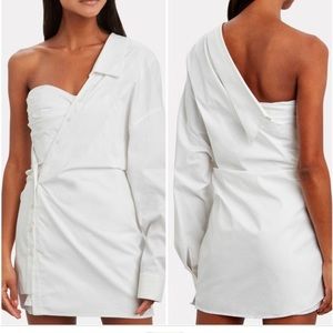 RTA white shirt dress